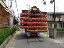 幸手市天神社山車（山車の腰幕、天蓋）